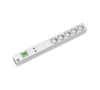 PRESA MULTIPLA BACHMANN 333.403 - 5 prese, cavo 2m, prese Schuko, protezione sovratensioni, interruttore