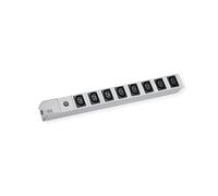 PRESA MULTIPLA BACHMANN 333.540 - 8 prese, cavo 2m, prese IEC320 C13, protezione sovratensioni