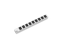 PRESA MULTIPLA BACHMANN 333.6163 - 9 prese, cavo 2m, prese IEC C13, protezione sovratensioni, interruttore on/off