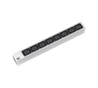 PRESA MULTIPLA BACHMANN 333.815 - 8 prese, cavo 2m, prese C19, protezione sovratensioni, interruttore on/off