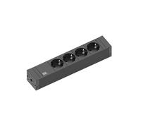 PRESA MULTIPLA BACHMANN 420.0017 - 4 prese Schuko, cavo 2m, protezione sovratensioni
