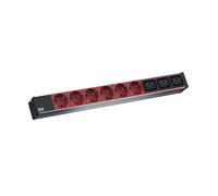 PRESA MULTIPLA BACHMANN 800.2333 - 9 prese, cavo 2m, prese C19 on/off, staffe di fissaggio