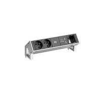 PRESA MULTIPLA BACHMANN 902.432 - 2 prese, 1 USB, cavo 0.2m, prese francesi
