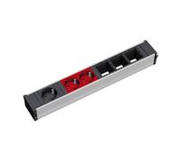 PRESA MULTIPLA BACHMANN 912.024 - 3 prese, cavo 0,2 m, prese SCHUKO, protezione da sovratensioni, interruttore
