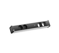 PRESA MULTIPLA BACHMANN 912.1679 - 2 prese, 1 USB, cavo 0.2m, prese UTE Francia, protezione sovratensioni