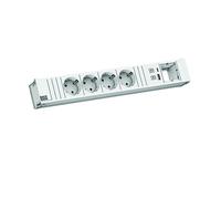PRESA MULTIPLA BACHMANN 912.702 - 4 prese, 1 USB, cavo 0.2m, prese CEE 7/3, protezione sovratensioni