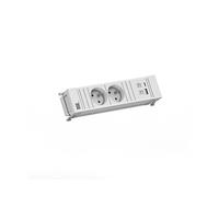 PRESA MULTIPLA BACHMANN 916.712 - 2 prese, 1 USB, cavo 0,2 m, prese UTE Francia
