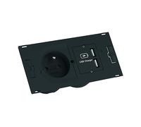 PRESA MULTIPLA BACHMANN 929.042 - 1 , 2 USB, cavo 0,2m, prese tipo E