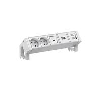 PRESA MULTIPLA BACHMANN 937.410 - 2 prese tipo E, 1 USB A/C 22W, cavo 0,2m, interruttore on/off