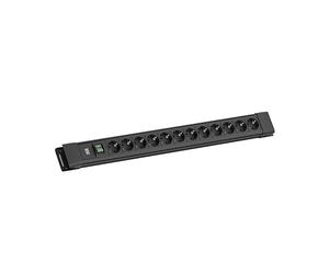 PRESA MULTIPLA BACHMANN BM005908 - 12 prese, cavo 2m, prese CEE 7/3, interruttore on/off