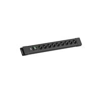 PRESA MULTIPLA BACHMANN BM005909 - 9 prese, cavo 2m, prese tedesche, interruttore acceso/spento
