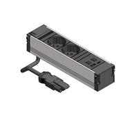 PRESA MULTIPLA BACHMANN CONI 912.233 - 2 prese, 2 USB, cavo 0.2m, prese Schuko, protezione sovratensioni