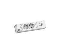 PRESA MULTIPLA BACHMANN CONI 912.700 - 2 prese, 1 USB, cavo 0.2m, prese CEE 7/3, protezione sovratensioni