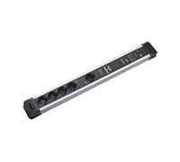 PRESA MULTIPLA BACHMANN CONNECTUS 330.107 - 5 prese, cavo 2m, prese tedesche, protezione sovratensioni