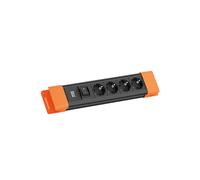 PRESA MULTIPLA BACHMANN CONNECTUS 4xCEE7/3 - 4 prese, cavo 2m, prese Schuko, interruttore on/off