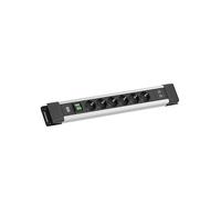 PRESA MULTIPLA BACHMANN CONNECTUS 6xCEE7/3 - 6 prese, 1 USB, cavo 2m, prese CEE 7/3, protezione sovratensioni