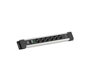 PRESA MULTIPLA BACHMANN CONNECTUS 6xCEE7/3 - 6 prese, 1 USB, cavo 2m, prese CEE 7/3, protezione sovratensioni