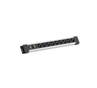 PRESA MULTIPLA BACHMANN CONNECTUS 9xCEE7/3 - 9 prese, cavo 2 m, prese tedesche, interruttore on/off