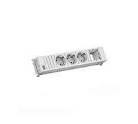 PRESA MULTIPLA BACHMANN Multipresa 3xCEE7/3, 1xCM, cavo 0,2m, spina GST18, bianco RAL9010
