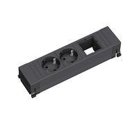 PRESA MULTIPLA BACHMANN Multipresa POWER FRAME 2xCEE7/3 1xCM, cavo 0.2m, nero
