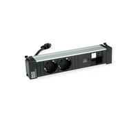 PRESA MULTIPLA BACHMANN POWER FRAME M 2xCEE7/3 - 2 prese, 1 USB-C 30W, cavo 0,2m, prese Schuko