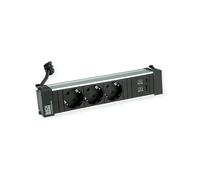 PRESA MULTIPLA BACHMANN POWER FRAME M 3 prese, 1 USB, cavo 0,2 m, prese Schuko