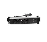 PRESA MULTIPLA BACHMANN POWER FRAME M 3 prese, 1 USB, cavo 0.2m, prese UTE, protezione sovratensioni