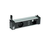 PRESA MULTIPLA BACHMANN POWER FRAME S 1 , 1 USB, cavo 0,2 m, prese UTE, protezione da sovratensioni