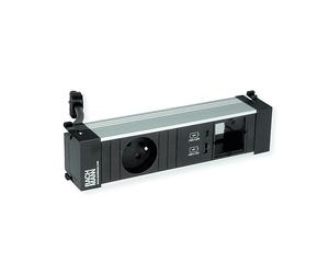 PRESA MULTIPLA BACHMANN POWER FRAME S 1 , 1 USB, cavo 0,2 m, prese UTE, protezione da sovratensioni