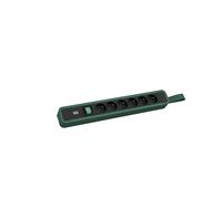 PRESA MULTIPLA BACHMANN PRIMO 2 - 6 prese, cavo 2m, prese Type F (CEE 7/7), interruttore on/off