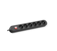 PRESA MULTIPLA BACHMANN SMART 6 prese, cavo 3m, prese Schuko, protezione da sovratensioni, interruttore on/off