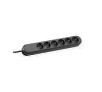 PRESA MULTIPLA BACHMANN SMART 6 prese, cavo 3m, prese Schuko, protezione sovratensioni, interruttore on/off