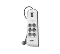 PRESA MULTIPLA BELKIN BSV604VF2M - 6 prese, 2 USB, cavo 2m, prese italiane, protezione sovratensioni