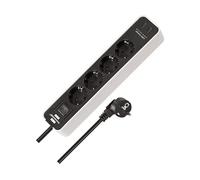 PRESA MULTIPLA BRENNENSTUHL 1153240126 - 4 prese, 2 USB, cavo 1.5m, prese Type F (CEE 7/4), interruttore on/off