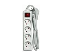 PRESA MULTIPLA CHACON 44079 - 4 prese, cavo 1.5m, prese europee, protezione sovratensioni, interruttore