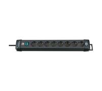 BN-1951180100 Prolunghe elettriche, Ciabatta Nero, 3 m, 8 presa(e) AC, Nero, Plastica, Nero
