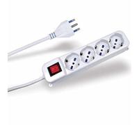Presa multipla con interruttore 4 prese schuko bivalenti ce31/4c