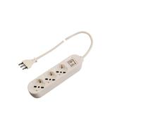 Presa multipla con interruttore luminoso 3 prese 1,5 m Bianco