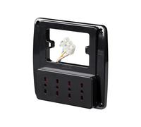 PRESA MULTIPLA DA PARETE "EMILIA SMART" CON 4 PRESE BIVALENTI 10/16A - NERA.