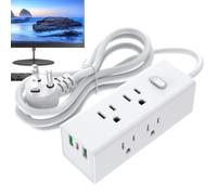 Presa Multipla da Viaggio con USB Presa di Ricarica Multipla con Porte USB | Multipresa da Viaggio Adatto per Trasferte di Lavoro, Conferenze Internazionali, Ufficio e Vacanze