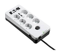 PRESA MULTIPLA EATON PB6UD - 6 prese, 2 USB, cavo 1,5m, prese tipo F, protezione da sovratensioni, interruttore
