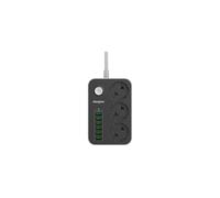 PRESA MULTIPLA ENERGIZER EPB2500W01EU - 3 prese, 6 USB, cavo 2m, prese Schuko, protezione sovratensioni