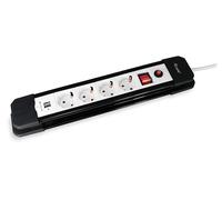 PRESA MULTIPLA EQUIP 245553 - 4 prese AC Type F (CEE 7/4), cavo 1.5m, protezione sovratensioni
