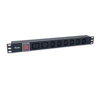 PRESA MULTIPLA EQUIP 333316 - 8 prese, cavo 1,8 m, prese IEC-C13 e IEC-C19, interruttore acceso/spento