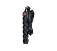 PRESA MULTIPLA ESPERANZA ELK219K - 6 prese tipo E, cavo 5m, protezione sovratensioni, interruttore on/off