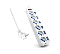 Ewent EW3932-3M protezione da sovraccarico Bianco 6 presa(e) AC
