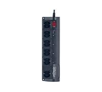 PRESA MULTIPLA GEMBIRD EG-PMS2 - 6 prese, 1 USB, cavo 1.8m, prese italiane, protezione sovratensioni