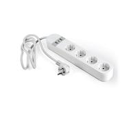 PRESA MULTIPLA GEMBIRD TSL-PS-S4U-01-W - 4 prese, 3 USB, cavo 1.5m, prese tipo E, protezione sovratensioni