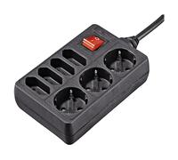 PRESA MULTIPLA HAMA 00108868 - 7 prese, cavo 1.4m, prese universali, interruttore on/off