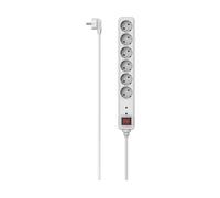 PRESA MULTIPLA HAMA 00223152 - 6 prese, cavo 1.4m, prese schuko, protezione sovratensioni, interruttore on/off